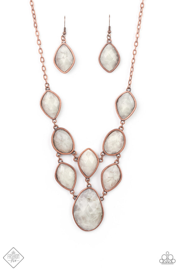 Paparazzi Accessories Opulently Oracle Copper Necklace - Pure Elegance by Kym