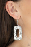 Paparazzi Accessories Primal Elements Silver Earring - Pure Elegance by Kym