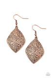 Paparazzi Accessories Flauntable Florals Copper Earrings - Pure Elegance by Kym