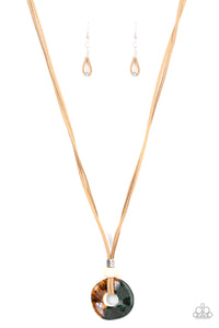 Paparazzi Accessories Primal Paradise - Brown Necklace - Pure Elegance by Kym