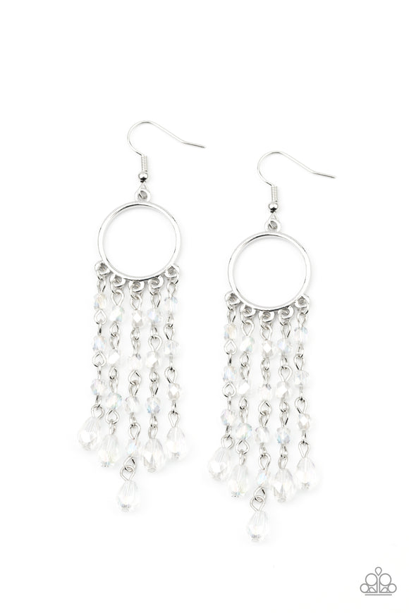 Paparazzi Accessories Dazzling Delicious - White Earring - Pure Elegance by Kym