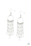 Paparazzi Accessories Dazzling Delicious - White Earring - Pure Elegance by Kym