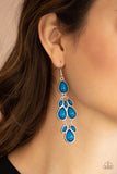 Paparazzi Accessories Superstar Social - Blue Earrings - Pure Elegance by Kym
