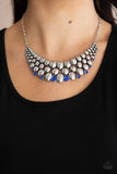 Paparazzi Accessories Powerhouse Party Blue Necklace - Pure Elegance by Kym