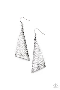 Paparazzi Accessories Ready The Troops Black Earring - Pure Elegance by Kym