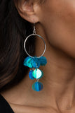 Paparazzi Jewelry Holographic Hype - Blue Earring - Pure Elegance by Kym