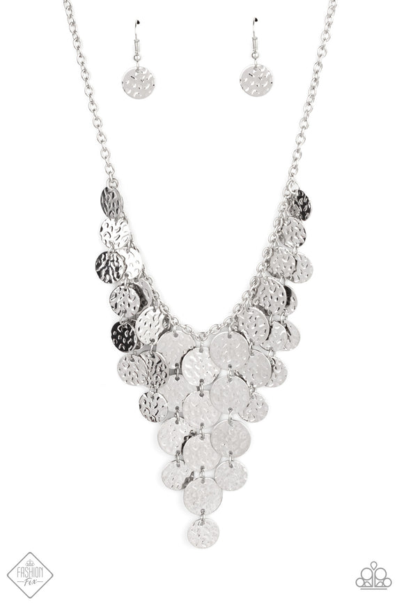 Paparazzi Accessories Spotlight Ready Silver Necklace - Pure Elegance by Kym