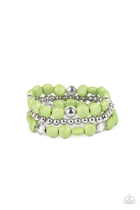 Paparazzi Jewelry Desert Verbena - Green Bracelet - Pure Elegance by Kym