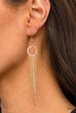 Paparazzi Jewelry Pass The Glitter - Gold Earring - Pure Elegance by Kym