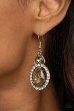 Paparazzi Jewelry Double The Drama - Brown Earring - Pure Elegance by Kym