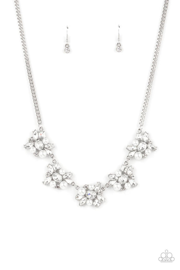 Paparazzi Jewelry HEIRESS of Them All - White Necklace - Pure Elegance by Kym