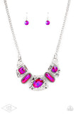 Paparazzi Jewelry Futuristic Fashionista - Pink Necklace - Pure Elegance by Kym