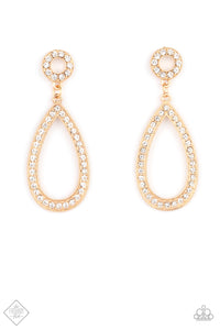 Paparazzi Jewelry Regal Revival - Gold Earring - Pure Elegance by Kym
