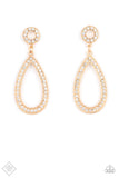 Paparazzi Jewelry Regal Revival - Gold Earring - Pure Elegance by Kym