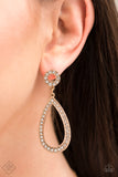 Paparazzi Jewelry Regal Revival - Gold Earring - Pure Elegance by Kym