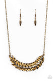 Paparazzi Jewelry Flight of FANCINESS - Brass Necklace - Pure Elegance by Kym