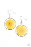 Paparazzi Jewelry Forever Florals - Yellow Earring - Pure Elegance by Kym