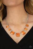 Paparazzi Jewelry Aura Allure - Orange Necklace - Pure Elegance by Kym