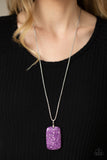 Paparazzi Jewelry Fundamentally Funky - Purple Necklace - Pure Elegance by Kym