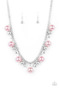 Paparazzi Jewelry Galactic Gala - Pink Necklace - Pure Elegance by Kym