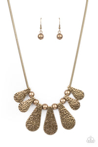 Paparazzi Jewelry Gallery Goddess - Brass Necklace - Pure Elegance by Kym