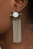 Paparazzi Jewelry Opal Oracle - White Earring - Pure Elegance by Kym