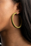 Paparazzi Jewelry Suede Parade - Green Earring - Pure Elegance by Kym