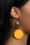Paparazzi Jewelry Modern Materials - Yellow Earring - Pure Elegance by Kym