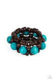 Paparazzi Jewelry Tropical Temptations - Blue Bracelet - Pure Elegance by Kym