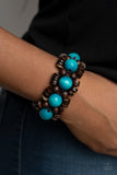 Paparazzi Jewelry Tropical Temptations - Blue Bracelet - Pure Elegance by Kym