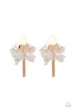 Paparazzi Jewelry Harmonically Holographic - Gold Earring - Pure Elegance by Kym