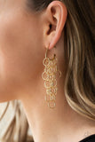 Paparazzi Jewelry Long Live The Rebels - Gold Earring - Pure Elegance by Kym