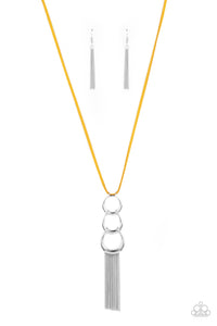 Paparazzi Jewelry Industrial Conquest - Yellow Necklace - Pure Elegance by Kym