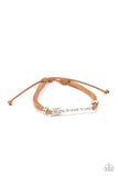 Paparazzi Jewelry  To Live, To Learn, To Love - Brown Bracelet - Pure Elegance by Kym