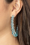 Paparazzi Jewelry In The Clear - Blue Earring - Pure Elegance by Kym
