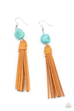 Paparazzi Jewelry All-Natural Allure - Blue Earrings - Pure Elegance by Kym