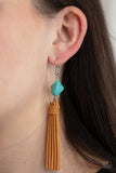 Paparazzi Jewelry All-Natural Allure - Blue Earrings - Pure Elegance by Kym