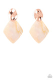 Paparazzi Jewelry Alluringly Lustrous - Copper Earring - Pure Elegance by Kym