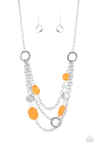 Paparazzi Jewelry Oceanside Spa - Orange Necklace - Pure Elegance by Kym
