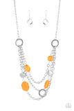 Paparazzi Jewelry Oceanside Spa - Orange Necklace - Pure Elegance by Kym