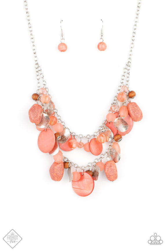 Paparazzi Jewelry Spring Goddess - Orange Necklace - Pure Elegance by Kym