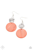 Paparazzi Jewelry Opulently Oasis - Orange Earring - Pure Elegance by Kym