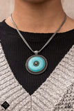 Paparazzi Jewelry EPICENTER of Attention - Blue Necklace - Pure Elegance by Kym