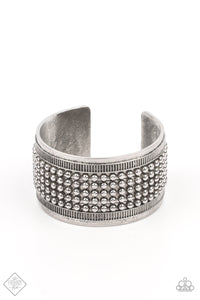 Paparazzi Jewelry Bronco Bust - Silver Bracelet - Pure Elegance by Kym