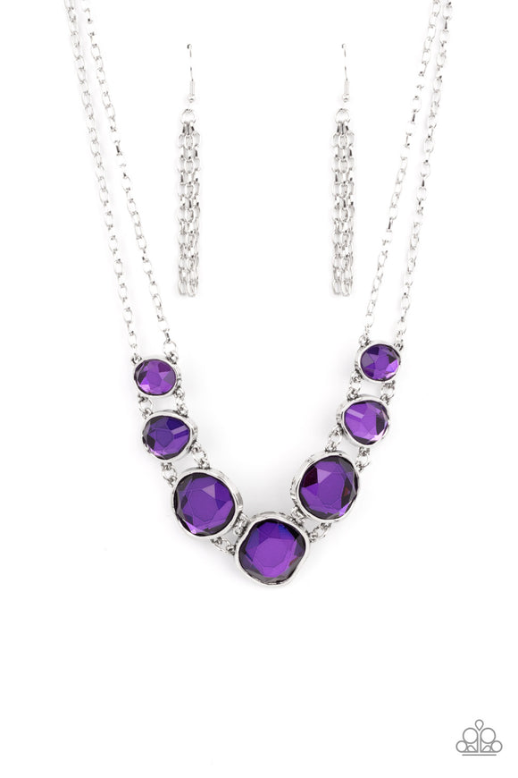 Paparazzi Jewelry Absolute Admiration - Purple Necklace - Pure Elegance by Kym