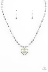 Paparazzi Jewelry Heart Full of Fancy - Green Necklace - Pure Elegance by Kym