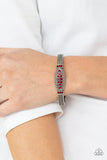 Paparazzi Jewelry Locked in Luster - Red Bracelet - Pure Elegance by Kym