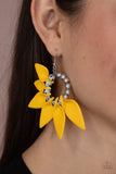 Paparazzi Jewelry Flower Child Fever - Yellow Earring - Pure Elegance by Kym
