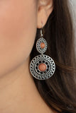 Paparazzi Accessories Sunny Sahara - Brown Earring - Pure Elegance by Kym