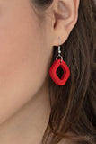 Paparazzi Jewelry Top Of The WOOD Chain - Red Necklace - Pure Elegance by Kym